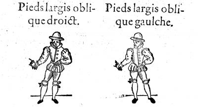 Pieds largis oblique